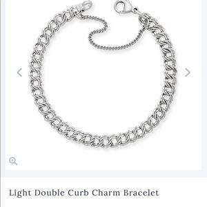 James Avery light double charm bracelet.